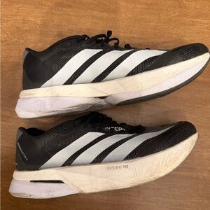 Adidas Men's Black and White Athletic Shoes